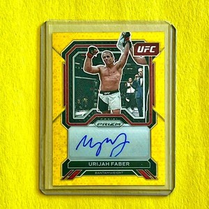 2023 UFC Prizm Urijah Faber GOLD DISCO Auto Autograph /10 UFC HOF
