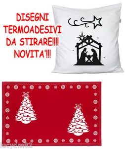 3 PEZZI NAVIDAD IMPRESIONES DE HIERRO TERMOADHESIVOS NO PARCHES SOLDADURA - Picture 1 of 20