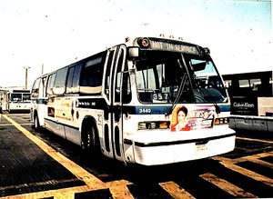 5x7 COLOR PHOTO NYC BUS 1984 GM-RTS #3440 CASTLETON DEPOT MARCH 27, 1999 - Picture 1 of 1