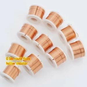 Inductor cruzado de altavoz de diapositiva de cable 0,5 mm 0,1 mH ~ 2,5 mH 4N bobina de cobre libre de oxígeno - Imagen 1 de 3