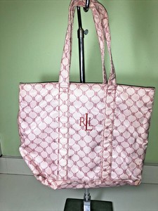 ralph lauren pink tote bolsa