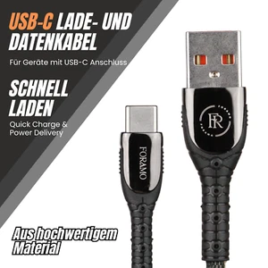 USB C SCHNELL Ladekabel Datenkabel für Samsung Xiaomi Huawei Google Fast Charge - Bild 1 von 10