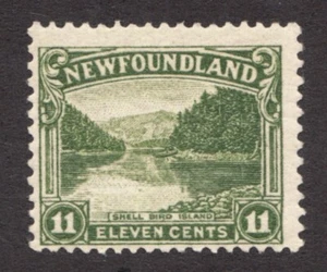 1923-24 Neufundland Sc# 140 - 11¢, Shell Bird Island. MH Briefmarke. - Bild 1 von 1