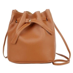 2022 Fashion Solid Color Bucket Bag for Women New Ladies Shoulder Messenger Bags - Picture 1 of 20