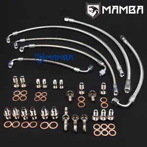 Kit Turbo Línea de Aceite y Agua para Nissan RB26DETT SKYLINE GTR con Garrett TB25 GT28R - Imagen 1 de 10