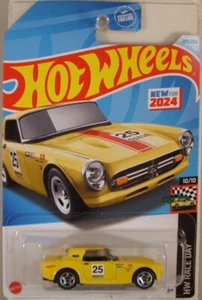 HOT WHEELS #2024-209 Honda S800 Racing car on US long card (NEW in BLIST) - Picture 1 of 2