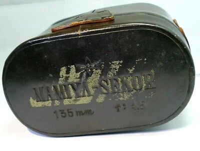 Funda de cuero Mamiya para Sekor 135mm f4.5 105mm TLR estuche rígido  Foto 1 de 4