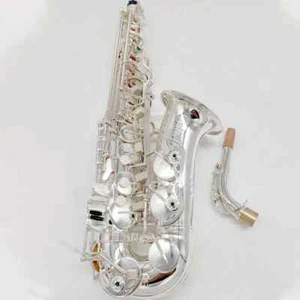 Kostenloser Versand Altsaxophon MARK VI E-Flat Versilberung Profi Sax mit Koffer - Bild 1 von 13