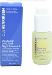 OleHenriksen Dewtopia 20% Acid Night Treatment 1oz New In Box - Picture 1 of 5