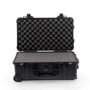 Peli Case 1510 Trolley con espuma negro estuche fotográfico estuche protector NUEVO - Imagen 1 de 1