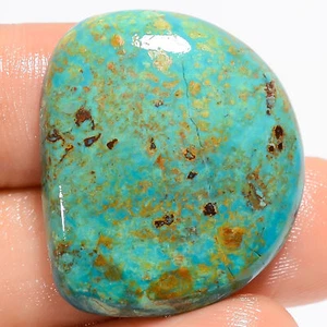 Natural Chrysocolla Fancy Shape Cabochon Loose Gemstone 28 Ct 28X23X5 mm X-22923 - Picture 1 of 2