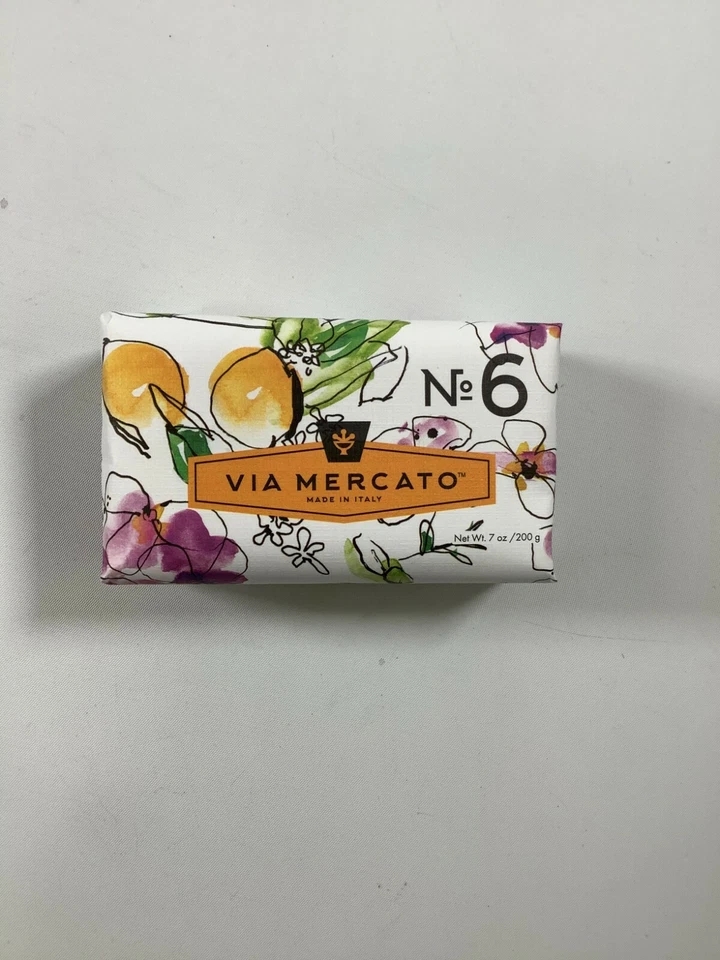 Via Mercato No. 6 Orange Blossom & Cedarwood Soap NEW! — 第 1/2 张图片