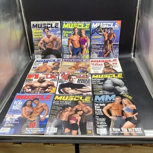 Lot of 11 Muscle Media Magazine, Muscle Fitness & Flex 90s & 2000s | Free Ship - Picture 1 of 5