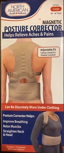 Magnetic Posture Corrector Support Brace Adjustabl Shoulder Back support LARGE - Picture 1 of 2