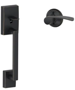 Schlage FE285 CEN 622 MER Einstiegsgriff rechts - mattschwarz - Bild 1 von 9