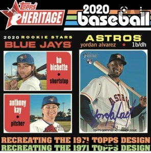 2020 TOPPS HERITAGE BASEBALL (1-100) You Choose to COMPLETE YOUR SET - Picture 1 of 1