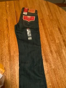 Levis Boys 505 Regular Jeans Dark Rinse - Picture 1 of 3