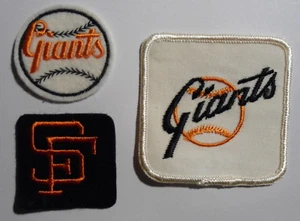 SAN FRANCISCO GIANTS 3 TOPPE VINTAGE RICAMATE SPEDIZIONE GRATUITA - Foto 1 di 1