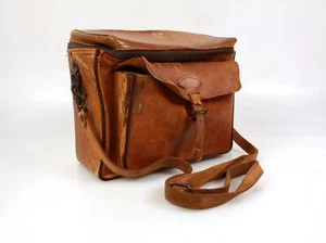 Kameratasche 1950 Vintage Leder mit Trageriemen - Bild 1 von 3