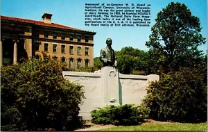 Vintage Madison WI University of Wisconsin Govenor W.D. Gehörtes Denkmal Postkarte - Bild 1 von 2