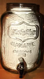 Yorkshire 2 gal. Klarglas Getränkespender, Buchstaben auf Glas geprägt, top - Bild 1 von 8