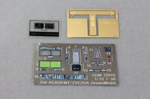 Dream DE-72015 1/72 T-50 PAK-FA Cockpit Color Photo Etches for Zvezda - Picture 1 of 1