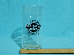Steak n Shake "A la vista, debe ser correcto" (5"") Bebida Jugo Diner Glass Ltd - Imagen 1 de 4