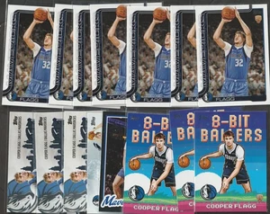 (15) 2025 Topps Flagship + Inserts Cooper Flagg Dallas Mavericks  Rookie RC LOT - Picture 1 of 1