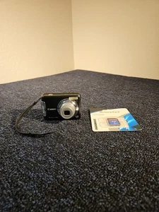 TESTED Canon PowerShot A480 10.0MP Matte Black Digital Camera w/ NEW 2GB SD Card - Picture 1 of 12