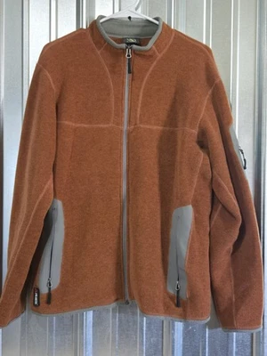 Chaqueta polar Polartec Aigle Actimum para hombre grande cremallera completa marrón  Foto 1 de 4