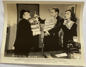 Vtg 1941 Ellery Queen And The Perfect Crime Ralph Bellamy Press Photo 8x10 - Picture 1 of 2