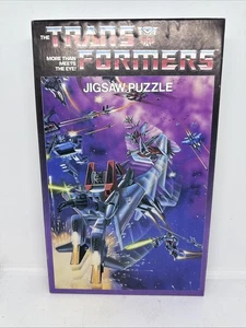 VINTAGE 1984 TRANSFORMERS PUZZLE 200 PIECE APC HASBRO TOY STARSCREAM COMPLETE! - Picture 1 of 7