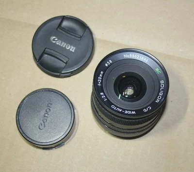 LL  Soligor MC C/D Wide - Auto 1:2.8 F=20mm Objektiv für Canon FD - Bild 1 von 4