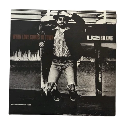 U2 & B.B.KING "When Love Comes To To Town" COMO NUEVO 1988 FUNDA FOTO AUSTRALIANA 7" SINGLE Foto 1 de 4