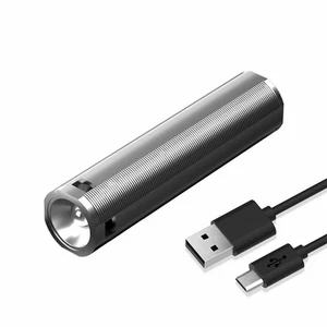 LED Flashlight Tactical Light Super Bright Torch USB Rechargeable Lamp - Picture 1 of 14