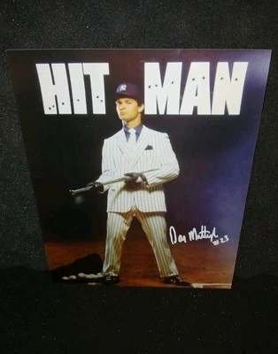 Foto autografiada firmada por Don Mattingly de los Yankees de Nueva York Mattingly certificado de autenticidad Hitman 🔥  Foto 1 de 2