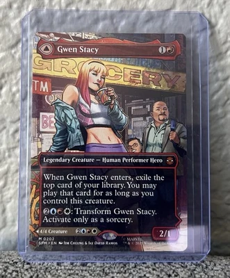 MTG: Marvel's Spider-Man: Gwen Stacy (0202) (Borderless) (NON FOIL) - Image 1 of 2