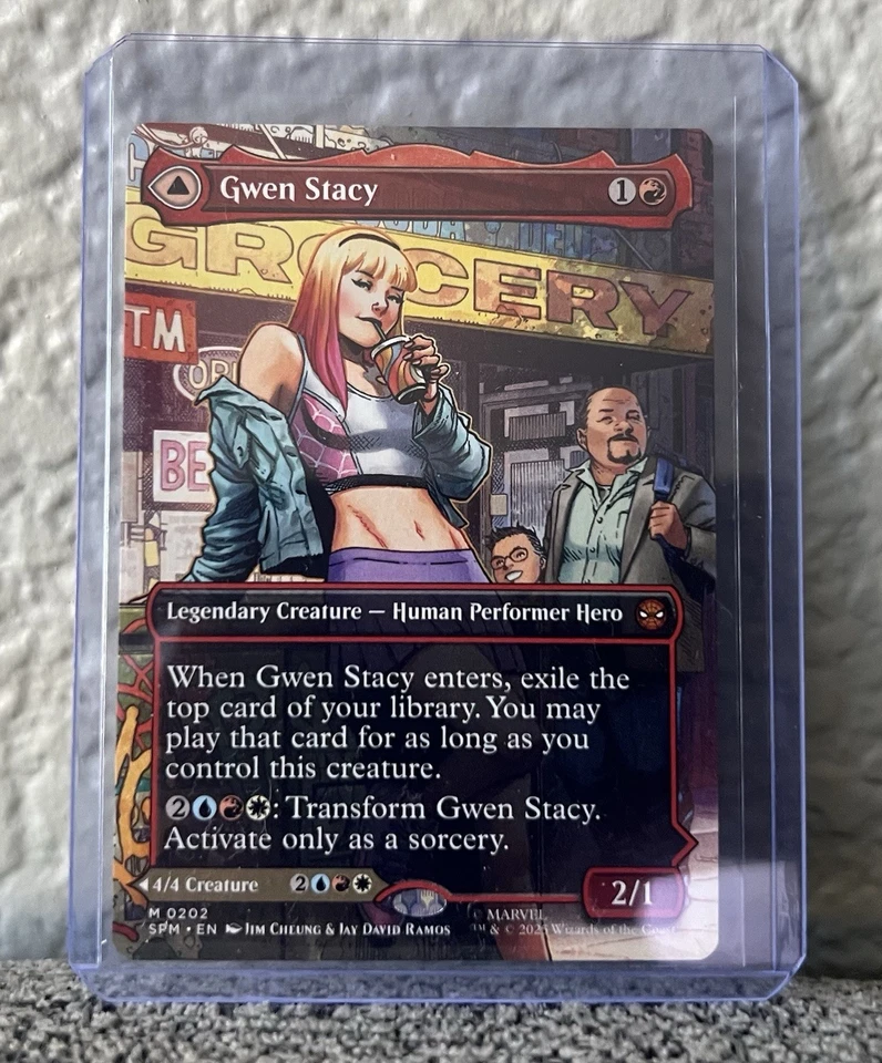 MTG: Marvel's Spider-Man: Gwen Stacy (0202) (Borderless) (NON FOIL) - Image 1 of 2