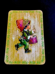 1 Vintage Mary Hamilton Weihnachtsgrußkarte Hallmark, Drummer Boy, Rum Pa Pum Pum - Bild 1 von 4