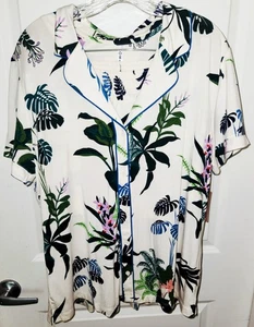 Soma Cool Nights Notch Collar SS Top Sz XL / Shorts Sz L NWT - Picture 1 of 4