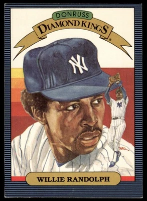 1986 Donruss Diamond Kings Willie Randolph New York Yankees #16 - Image 1 of 2