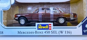 1/18 Revell-Germany Mercedes-Benz 450SEL 6.9 marron marron mét. RARE pas Norev - Photo 1/10