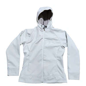 Salomon Running Jacket M Gray Women Hooded Comfort Distance Breathable Simple - Picture 1 of 21