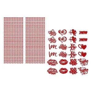 24 Pieces Valentines Day Paper Straws Drinking Straws Artwork Decorative - Picture 1 of 5