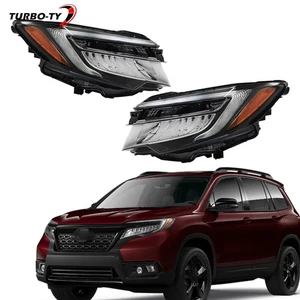Pair For Pilot 19-22&Passport 19-21 Full LED Headlight Chrome Housing Headlamp - Picture 1 of 15