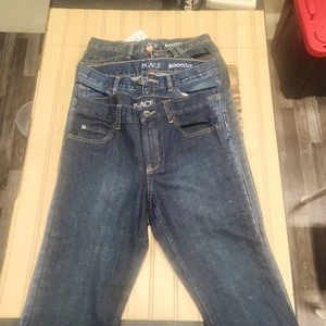 Lot of 3 | Boys Old Navy & Childrens Place Blue Jeans Sz 10 Adjustable Waist EUC - Picture 1 of 7
