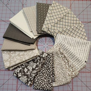 Quilting Cotton Fabric #4, Pumpkin Blossoms, 14 End of Bolt Remnant ,  7 yd. #4 - Picture 1 of 12