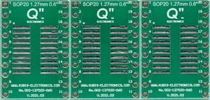 SO20, SOP20, SOIC20, SOJ20, SOL20, SOM20 mit 1.27mm auf DIP 0.6" - 3 Stück [DE] - Picture 1 of 1