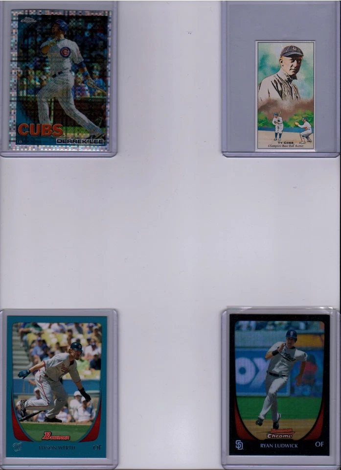 2011 BOWMAN BASEBALL #121 JAYSON WERTH BLUE PARALLEL MACH #060/500 MADE - Image 1 of 1