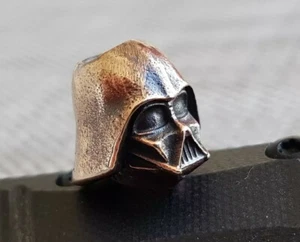 "Darth Vader" Bead for Knife Torch or Key-ring lanyard Bronze - Foto 1 di 2